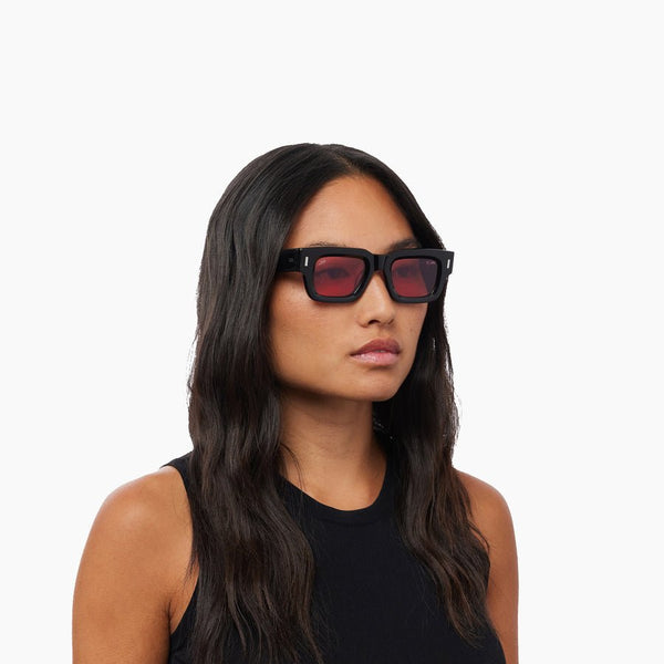 Ares / Black Acetate & Rose Lens - Shade Files